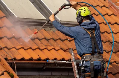 Démoussage et hydrofuge de toiture à Argoules